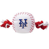 New York Mets Baseball Rope Dog Toy