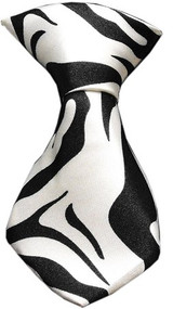 Zebra Dog Neck Tie 1