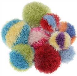 furry ball dog toy