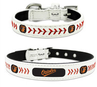 Baltimore Orioles Leather Dog Collar