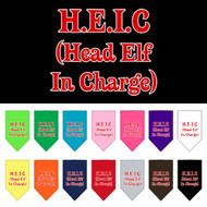 Head Elf In Charge Dog Bandana