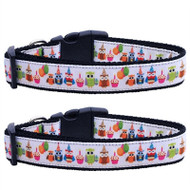 Party Owls Dog Collar