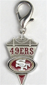 San Francisco 49ers Dog Collar Charm