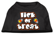 Lick or Treat Dog T-Shirts - Black