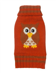 Fall Owl Dog Sweater
