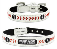 Chicago White Sox Leather Dog Collar