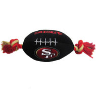 San Francisco 49ers Plush Football Dog Toy