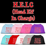 Head Elf In Charge Dog T-Shirt