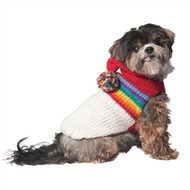 Vintage Ski Hoodie Dog Sweater