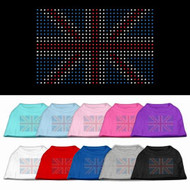 British Flag Rhinestone Dog Shirt