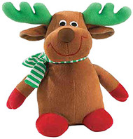 Zanies Holiday Friends Dog Toys, 7.5" Reindeer