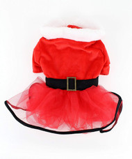 Midlee Mrs. Claus Santa Tutu Dog Dress