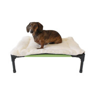 Midlee Fleece Dog Bed Topper for Dog Cot Beds (Cot not Included)…