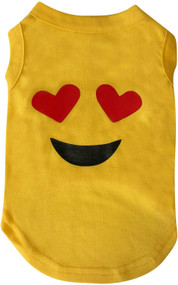 Midlee Emoji Dog Shirt - Heart Eyes