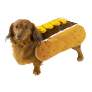 Casual Canine Hot Diggity Dog Mustard Costume, Large