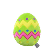 Midlee Plush Easter Egg Dog Toy with Squeaker (Green)