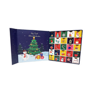 Midlee Christmas Advent Treat Box- Reusable( 8.5" x 8.5". 25")