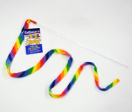 Cat Dancer Cat Charmer Interactive Cat Toy Wand RAINBOW