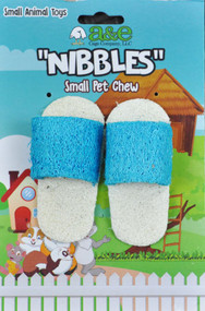 AE Cage Company Nibbles Sandals Loofah Chew Toy Assorted Colors