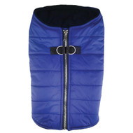 Doggie Design Zip-up Dog Puffer Vest - Navy Blue