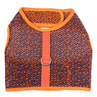 Doggie Design Active Mesh Dog Harness with Leash - Orange & Blue