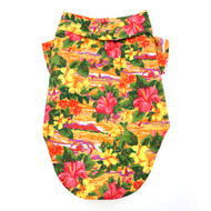 Doggie Design Hawaiian Camp Shirt - Sunset Hibiscus