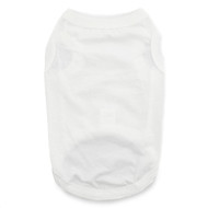 Doggie Design 100% Cotton Dog Tank - White
