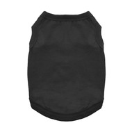 Doggie Design 100% Cotton Dog Tank - Jet Black