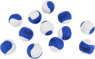 Midlee Mini Dog Tennis Balls- Blue/White- Set of 12