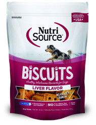 NutriSource Grain Free Liver Biscuit Crunchy Dog Treats - 14 Oz