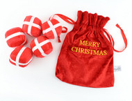 Midlee Santa's Gift Bag Dog Toy - 2.5"