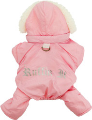 Doggie Design "Ruffin' It" Snowsuit - Pink - Small/Medium (S/M)