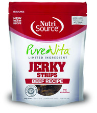 NutriSource PureVita Limited Ingredient Beef Jerky Dog Treats - 4 oz