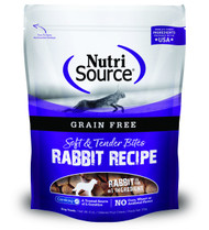 NutriSource Grain Free Soft & Tender Bites Rabbit Recipe Dog Treats - 6 Oz
