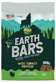 Earthborn Holistic EarthBars Turkey Protein Recipe Natural Dog Treats - 10 oz