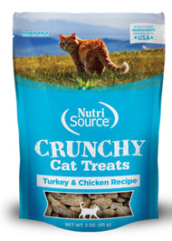 NutriSource Turkey & Chicken Crunchy Cat Treats - 3 Oz