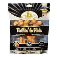 Fieldcrest Farms Nothin' to Hide 7" Wishbone Chicken Flavor Ultra Premium Dog Chews - 14.1 oz (Count of 2)
