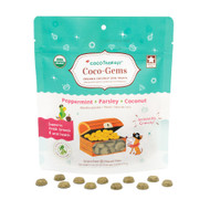 CocoTherapy Coco-Gems Training Treats Peppermint + Coconut - Organic Training Treat for dogs (5 oz)