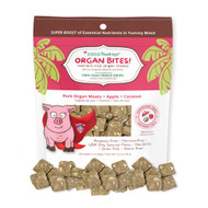 CocoTherapy Organ Bites! Pork Organs + Apples + Coconut - Raw Organ Meat Treat for dogs and cats (3 oz)