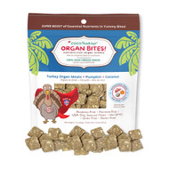 CocoTherapy Organ Bites! Turkey Organs + Pumpkin + Coconut - Raw Organ Meat Treat for dogs and cats (3 oz)