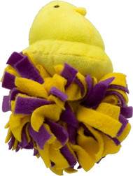 Peeps for Pets Plush Chick Fleece Bottom Squeaker Dog Toy - Yellow