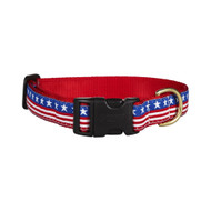 Up Country Stars and Stripes Dog Collar - Narrow Width(Small)