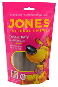 Jones Natural 1Piece Chews 8 Oz Liver Taffy Treat