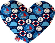 Mirage Pet Products Anchors Away 8 inch Heart Dog Toy