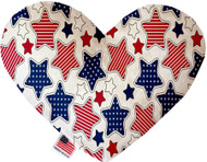 Mirage Pet Products Patriotic Stars 8 Inch Heart Dog Toy