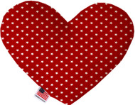 Mirage Pet Products Red Stars 6 inch Heart Dog Toy