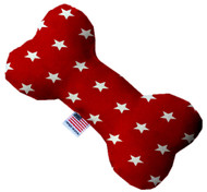 Mirage Pet Products Red Stars 10 inch Bone Dog Toy