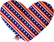 Mirage Pet Products Stars and Stripes 6 inch Heart Dog Toy