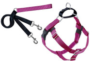 2 Hounds Design Freedom No-Pull Dog Harness Training Package, Medium (1" wide), Raspberry