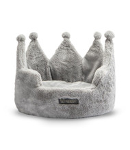 NANDOG Crown Collection Micro-Plush Dog & Cat Bed - Clouded Gray